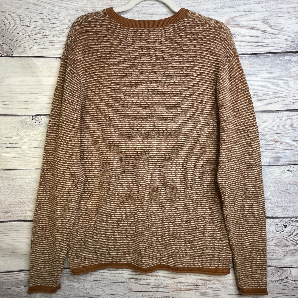 Treasure & Bond Nordstrom Size L Brown Mens Soft Crew Neck Sweater - Picture 2 of 15